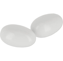 Deux œufs sonores blancs en bois