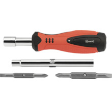 Tournevis à douille avec embouts et rallonge