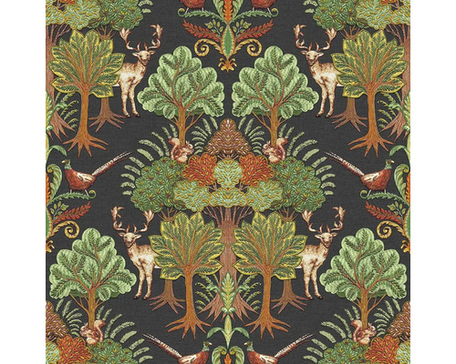 Vliestapete TP422306 Tapestry Wald und Tiere braun kupfer grün