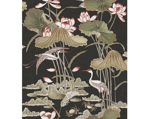 Vliestapete TP422706 Tapestry Seerosen braun beige