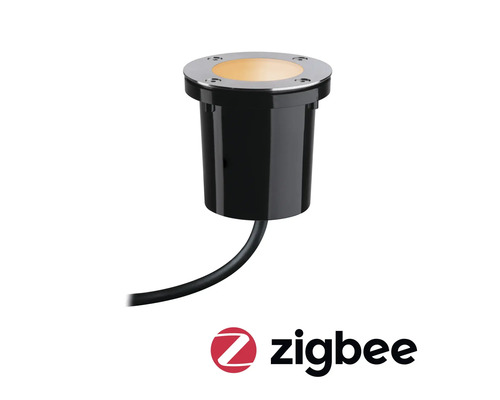 Spot encastrable au sol avec le logo Zigbee