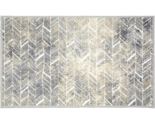 Paillasson Miabella chevron gris 66x110 cm