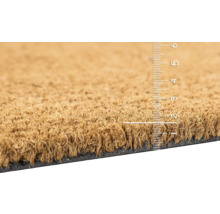 Paillasson en coco avec indication de mesure