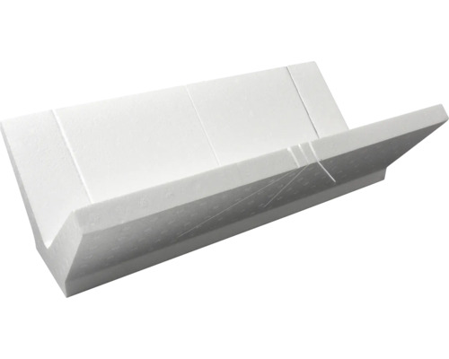 Boîte à onglets DECOSA PSE pour baguettes décoratives blanc 22,4 x 12 x 41 cm Boîte à onglets en polystyrène