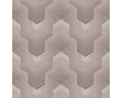 Papier peint intissé TP422914 Exclusive Threads géométrique marron Papier peint à motif géométrique