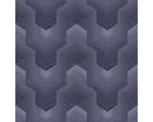 Papier peint intissé TP422916 Exclusive Threads géométrique bleu rouge Papier peint à motif géométrique