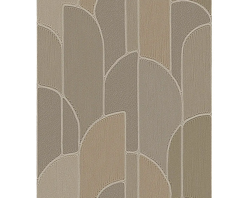 Papier peint intissé TP422934 Exclusive Threads géométrique marron Papier peint avec motif géométrique dans les tons terre