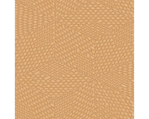 Papier peint intissé TP422957 Exclusive Threads géométrique orange Illustration d''une surface tressée tridimensionnelle