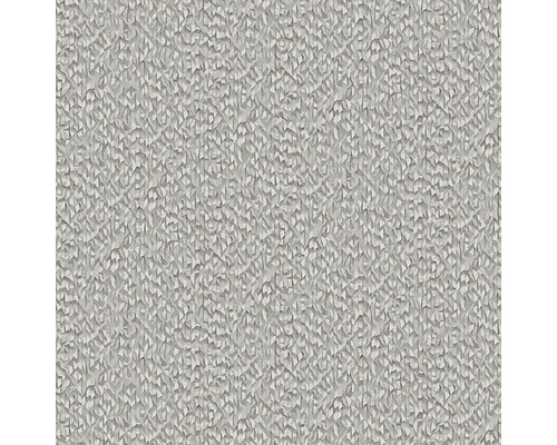 Papier peint intissé TP422967 Exclusive Threads aspect tissu gris Gros plan d''un tapis gris texturé