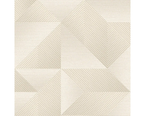 Papier peint intissé TP422972 Exclusive Threads géométrique beige Papier peint avec motif géométrique de triangles