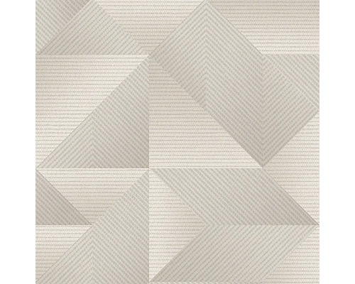 Papier peint intissé TP422973 Exclusive Threads géométrique beige Papier peint avec motif géométrique triangulaire