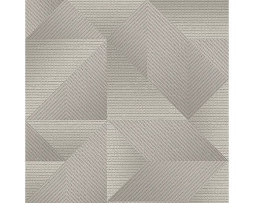 Papier peint intissé TP422975 Exclusive Threads géométrique gris Papier peint avec motif géométrique triangulaire