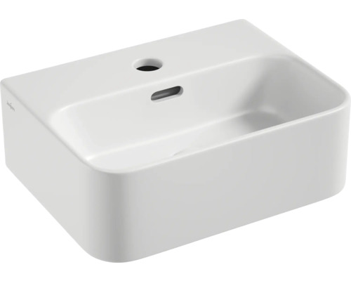 Lavabo Jungborn THREE 39 x 30 cm blanc mat incl. soupape d'écoulement en céramique