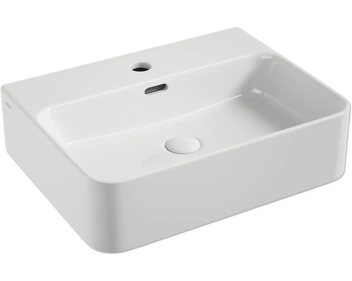 Lavabo standard Lavabo à poser Jungborn THREE 52 x 40 cm blanc brillant