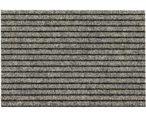 Ripsmatte nach Maß Line Tandem beige 006 60 cm breit (Meterware) Fußmatte mit Streifenmuster