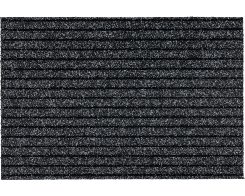 Ripsmatte nach Maß Line Tandem anthrazit 048 60 cm breit (Meterware) Fussmatte mit gerippter Oberfläche