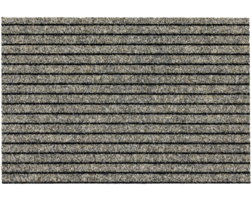 Ripsmatte nach Maß Line Tandem beige 006 150 cm breit (Meterware) Fussmatte mit Rillenstruktur