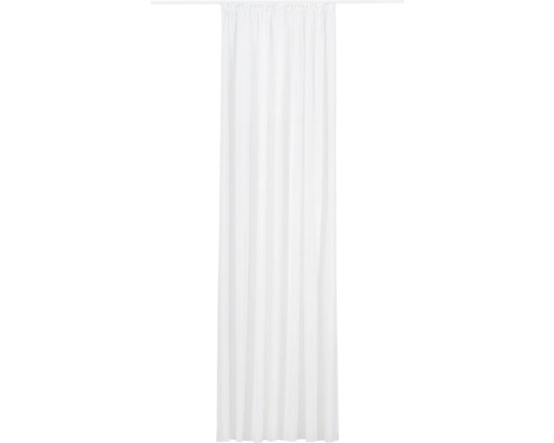 Store blanc avec bande de fronces