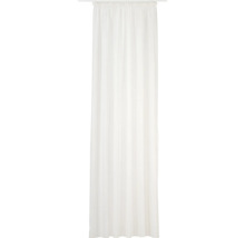 Rideau blanc avec système de fixation à plis froncés