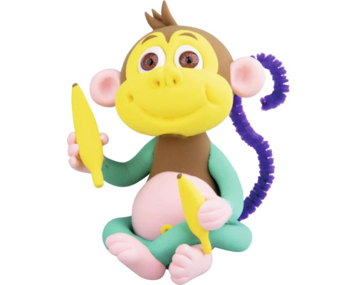 Geformter Affe mit Bananen