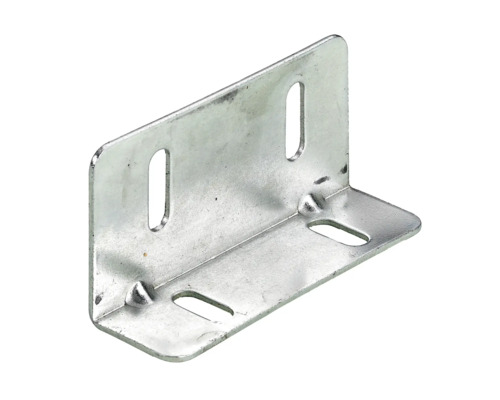 Winkelverbinder aus Metall mit Langlöchern