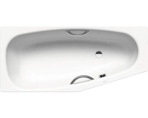 Badewanne KALDEWEI Mini Star 831 75 x 157 cm alpinweiß glänzend 224700010001 Badewanne mit Griffen und Ablaufgarnitur