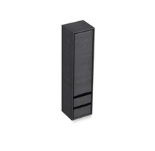 Armoire de salle de bain étroite avec deux tiroirs