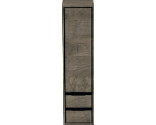 Armoire haute Sanox Loft lxhxp 40 x 160 x 35 cm gauche couleur de façade expresso Armoire haute étroite avec deux tiroirs