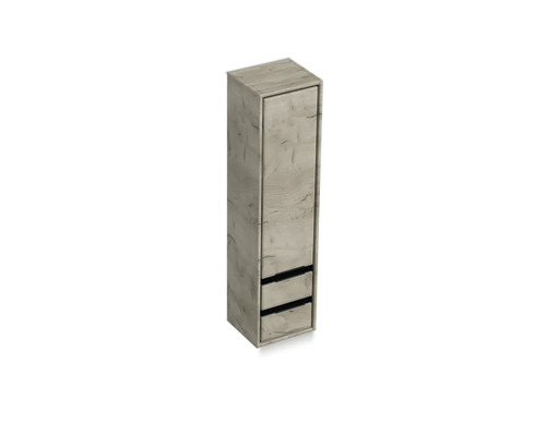 Armoire haute avec deux tiroirs pour salle de bain