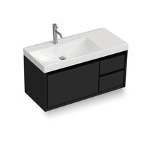 Waschtisch mit Waschbecken, Armatur und Unterschrank mit Schubladen