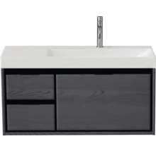 Waschtischunterschrank mit Waschbecken und Armatur