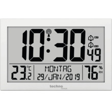 Techno Line Funk-Wetterstation mit Anzeige von Uhrzeit, Datum, Temperatur und Luftfeuchtigkeit