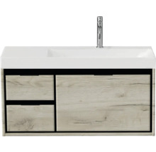 Waschtischunterschrank mit Waschbecken und Armatur
