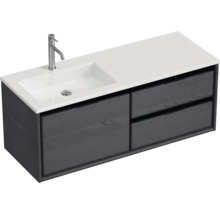 Waschtischunterschrank mit zwei Schubladen, Waschbecken und Armatur