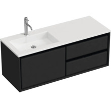 Waschtischunterschrank mit Waschbecken und zwei Schubladen