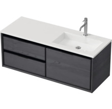 Waschtischunterschrank mit Waschbecken und zwei Schubladen
