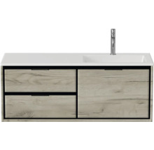 Meuble-lavabo avec deux tiroirs et lavabo