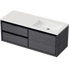 Waschtischunterschrank mit zwei Schubladen und Waschbecken
