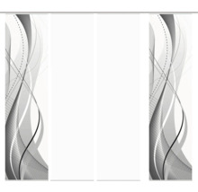 Panneau japonais Home Fashion Wuxi gris 60x245 cm lot de 4-thumb-0