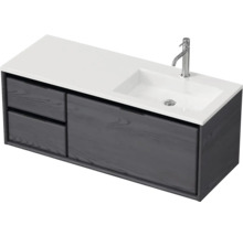 Waschtischunterschrank mit Waschbecken und Armatur