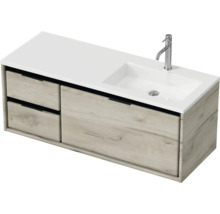 Waschtischkombination mit Waschbecken, Unterschrank und Schubladen