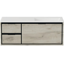 Waschtischunterschrank mit Schubladen und Holzdekor