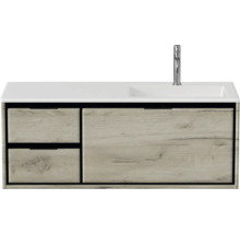 Waschtischunterschrank mit Waschbecken und Armatur