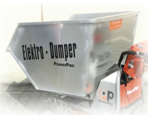 Plateau pour marchandises légères PowerPac 450 litres adaptée à MCE400, aluminium Dumper électrique PowerPac