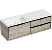 Meuble sous-lavabo avec deux tiroirs et lavabo