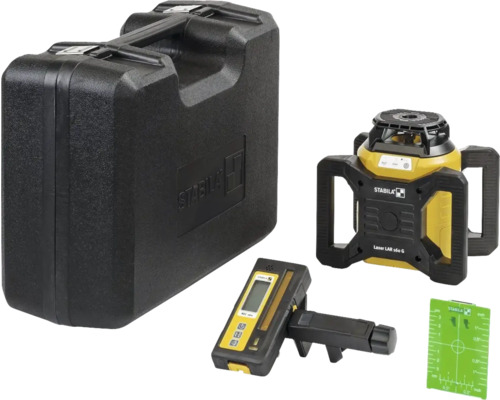 Set de laser rotatif Stabila avec coffret de transport, récepteur laser et cible