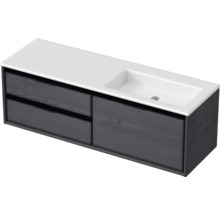 Waschtischunterschrank mit zwei Schubladen und Waschbecken