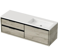 Meuble sous-vasque avec deux tiroirs et un lavabo