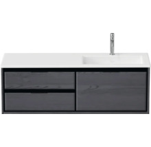 Waschtischunterschrank mit Waschbecken und zwei Schubladen