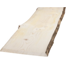 Planche de bois non traitée avec bord d''arbre